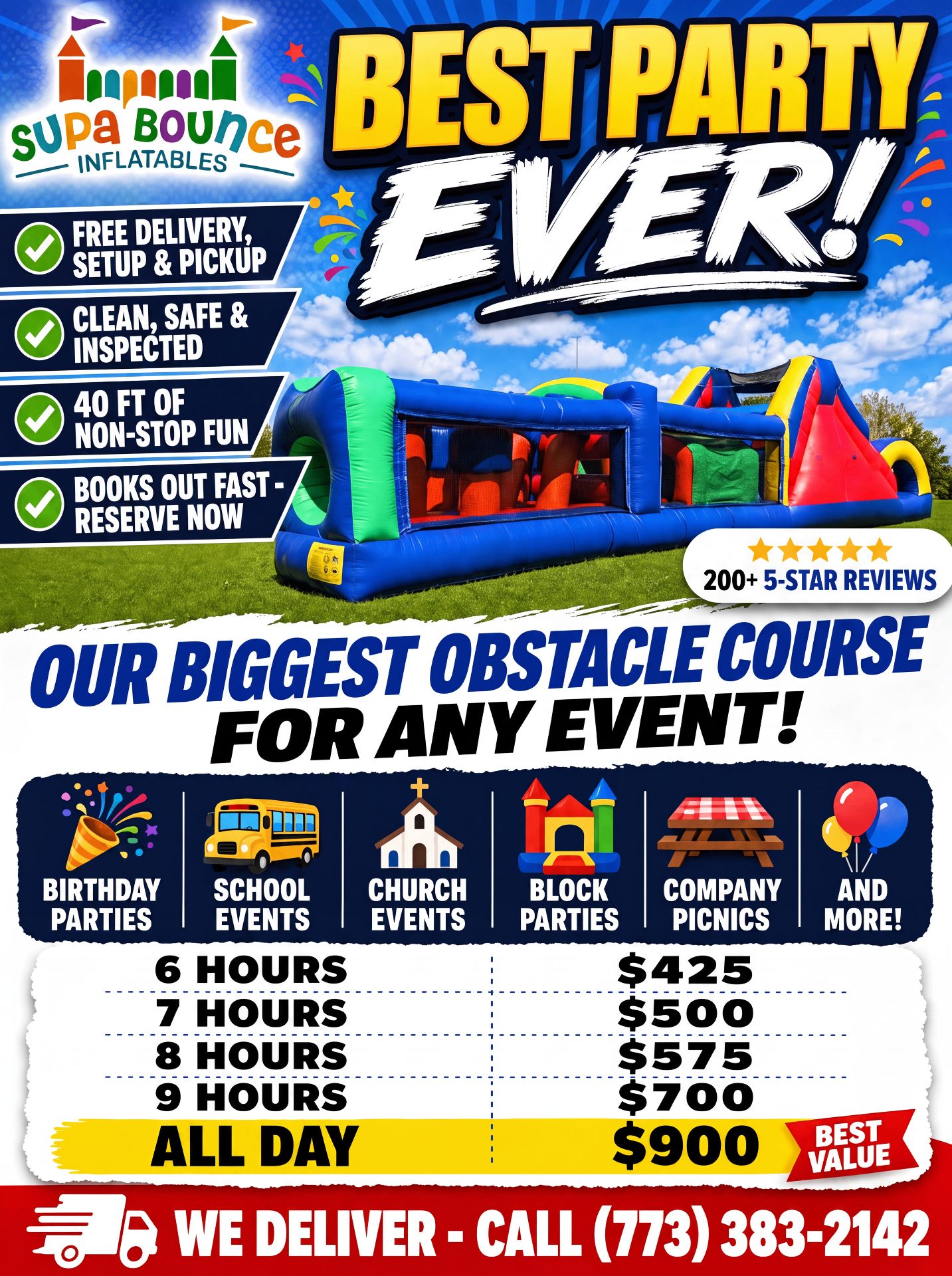 Professional flyer example